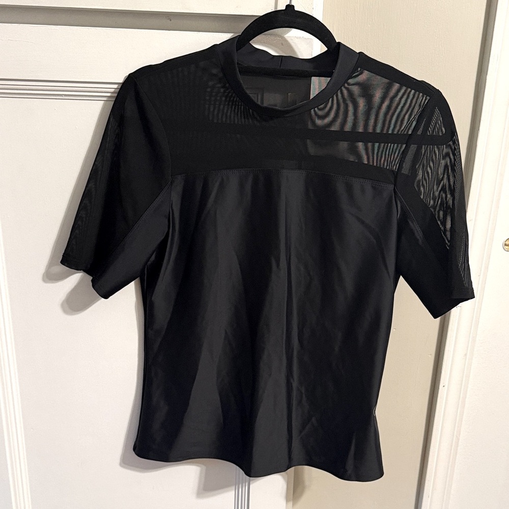 Foray Golf Mesh Mock Neck top